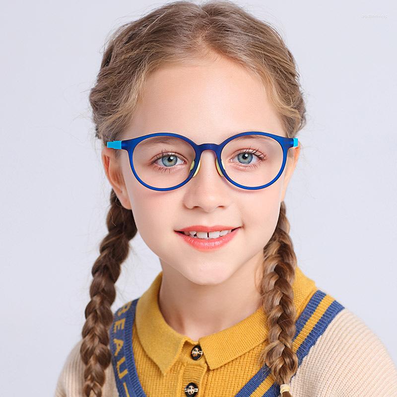 

Sunglasses 2023 Blue Light Glasses Frame Ultralight Flexible Soft Kids Children Optical Spectacle For Sight Eyeglass