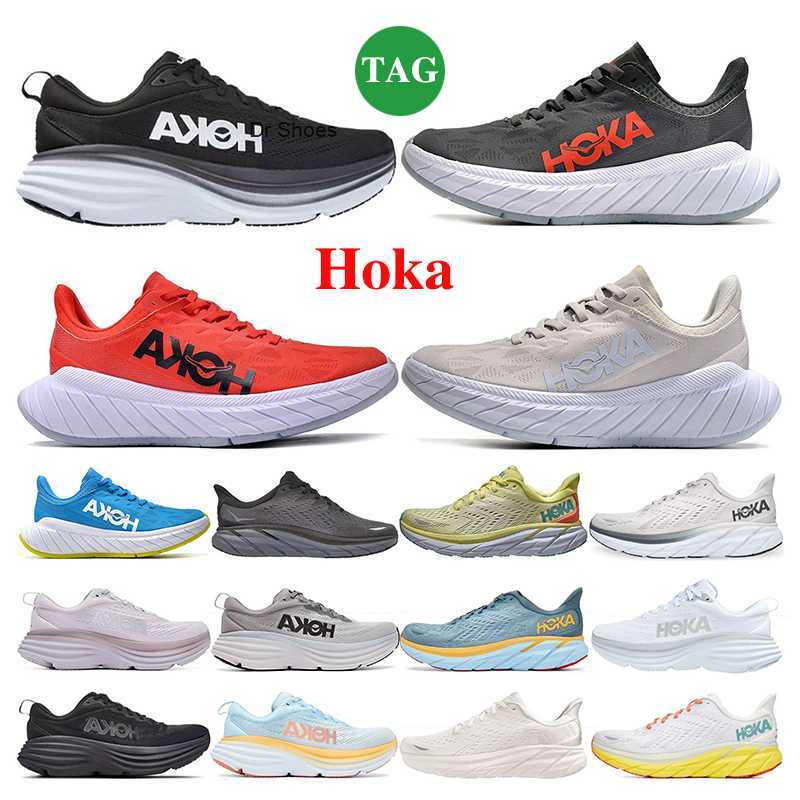 

Designer running shoes HOKA ONE Bondi Clifton 8 Carbon x 2 mens All Black Alloy Red White Teal Frost Twilight fog Anthracite Castlerock