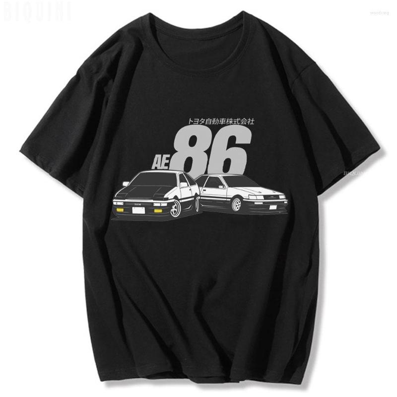 

Men's T Shirts JDM Shirt AE86 Japanese Car Drift Turbo Men Classic Tops Male 90s Retro Print Cotton O-Neck Summer Homme Camisa, White02