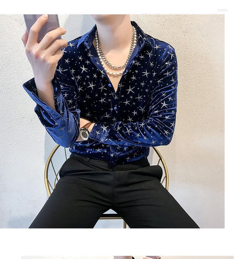 

Men's Casual Shirts Z1170 Fashion Men's 2023 Runway Luxury European Design Party Style Clothing
