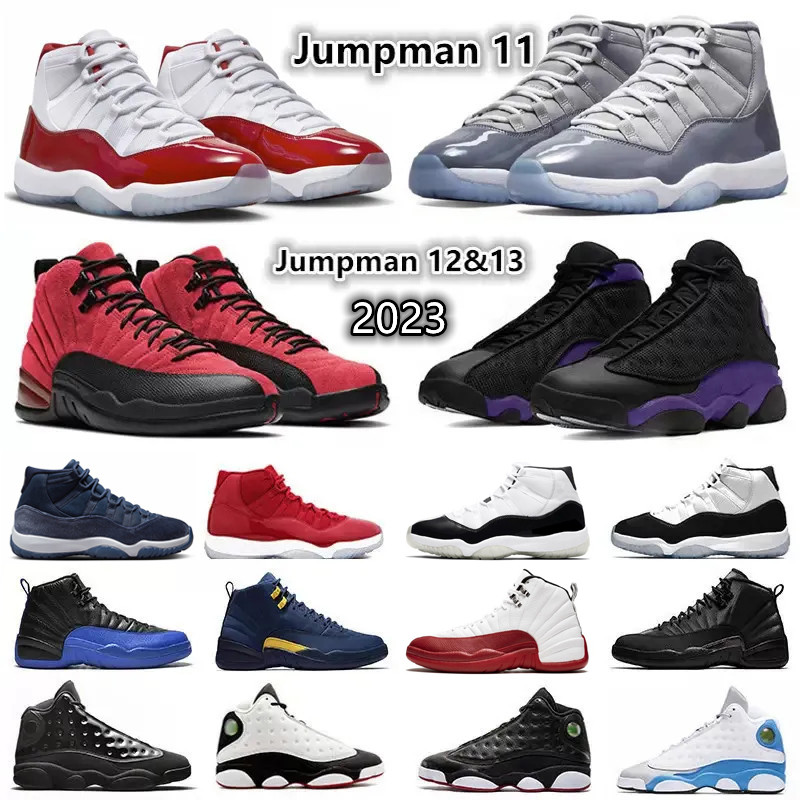 

Jumpman 11 12 13 Mens Basketball Shoes Cool Grey Cherry DMP Concord 72-10 Space Jam taxi Royalty Retro Houndstooth Starfish 11s 12s 13s men trainers sports sneakers, Color#12