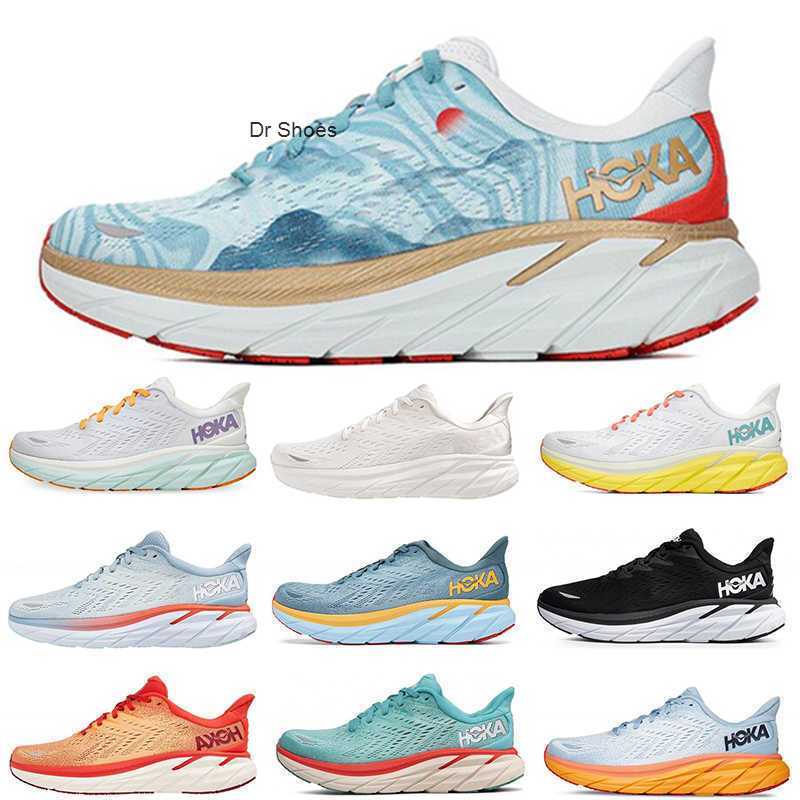 

OG Athletic Shoes Runner Shoe Training Sneakers Fiesta Together Womens Road Jogging Mens For Gym 36-45 Woman Men Hoka One Clifton 8, C1 36-45 black white
