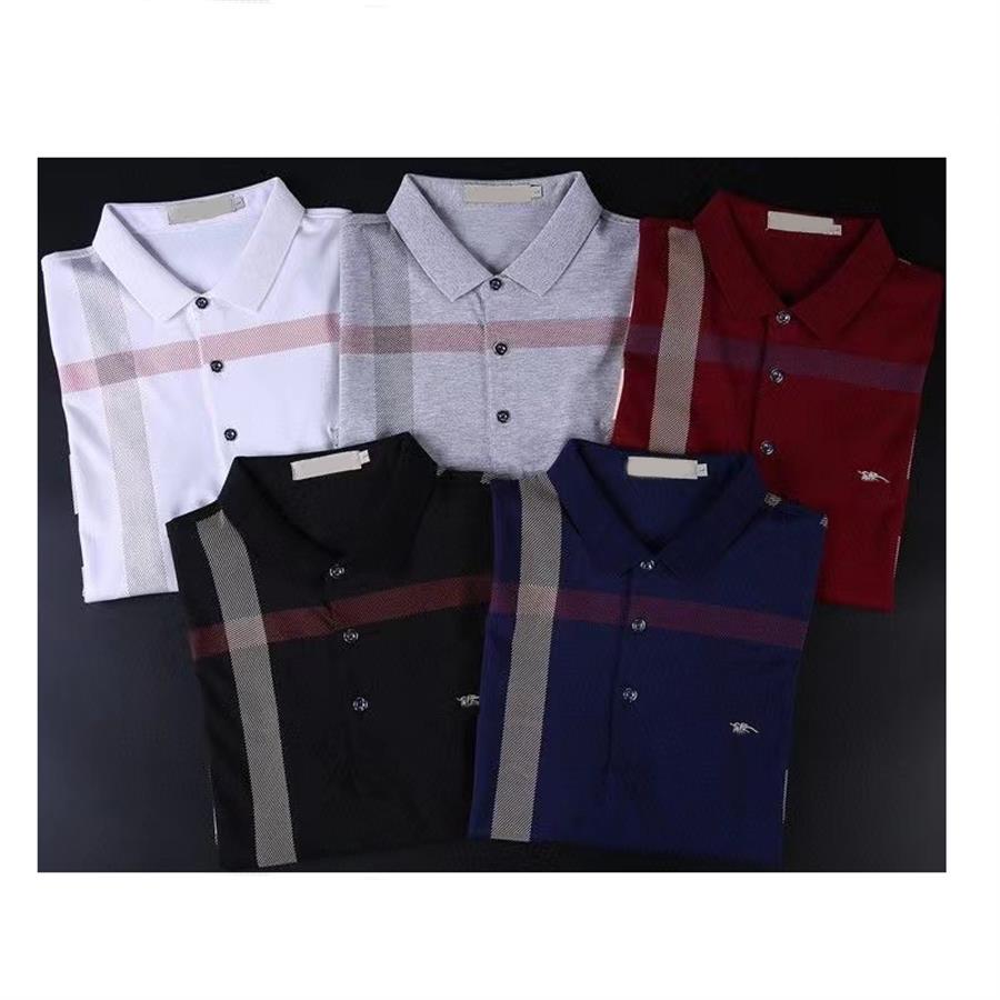 

2023 new embroidered POLO shirt men's t-shirt casual sports light luxury business top, Blue