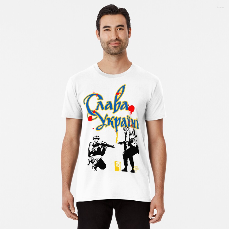 

Men's T Shirts Slava Ukraini! Glory To Ukraine The Heroes Shirt. Cotton Short Sleeve O-Neck Casual T-shirts Size S-3XL, Gray
