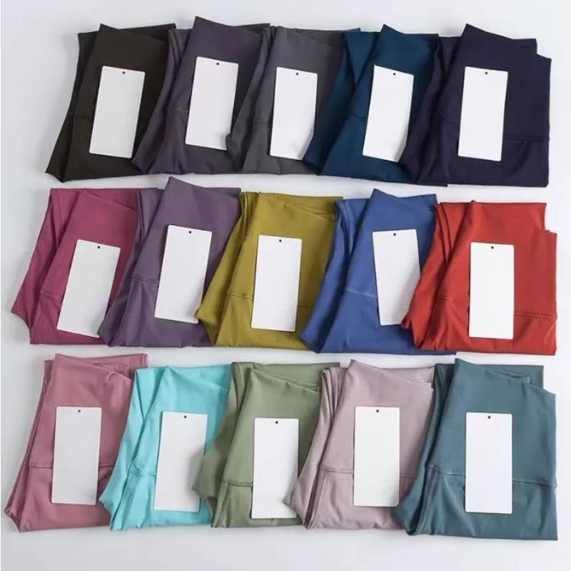 

Jeans 2023 Designer Womens align leggings top yoga knee length women gym legging high waist pant Elastic Fitness Lady Outdoor Sport Bgmjr