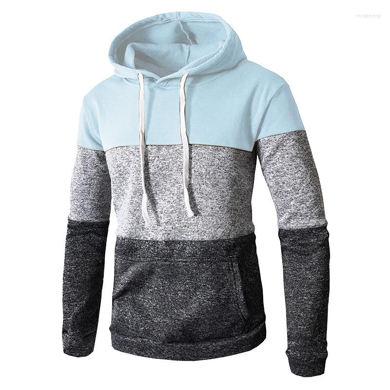

Men's Hoodies Spring Color Matching Casual Versatile Sports 6-color Hoodie Mens Men, Black