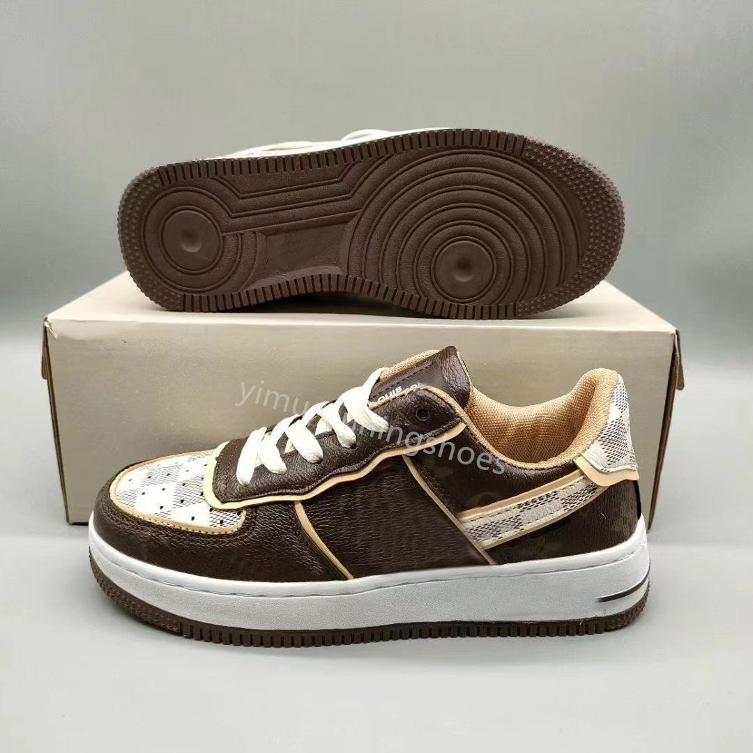 

Easyhoom Shoes 1s lvs leather one lows Mens Womens Running Classic Low High Casual Trainers Sneakers -45 Y5, Color 1