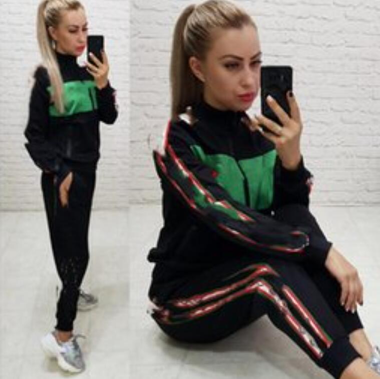 

Women' Tracksuits Brand Designer Suit Large Spring and Autumn New Fat Sister Meat Covered Bear Sweater Velvet Sweatpants Suit, 01