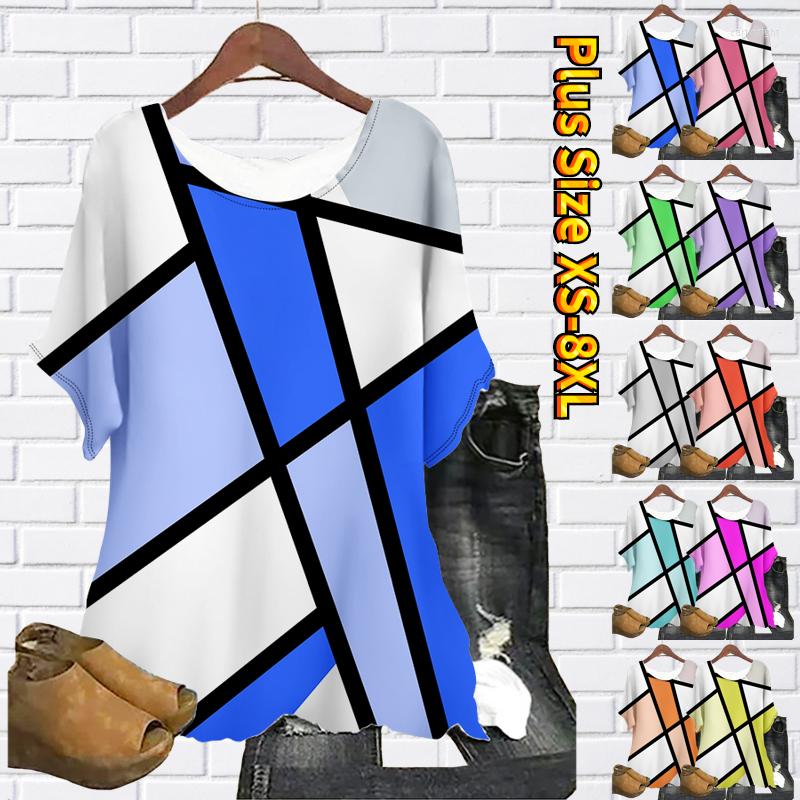 

Women's T Shirts 2023 Summer Women's Everyday Fashion Pullover Tops Female Round Neck Simple Style Short Sleeve Design Printing T-shirt, 25305rose