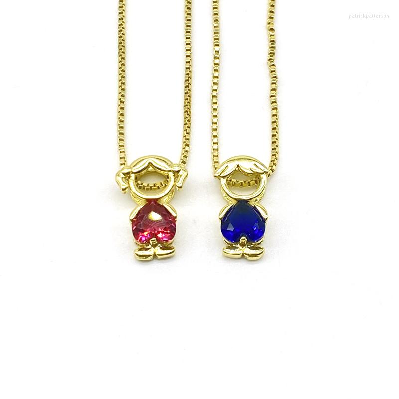 

Pendant Necklaces 5pcs/lot Valentine's Day Gift Girl And Boy Cubic Zirconia