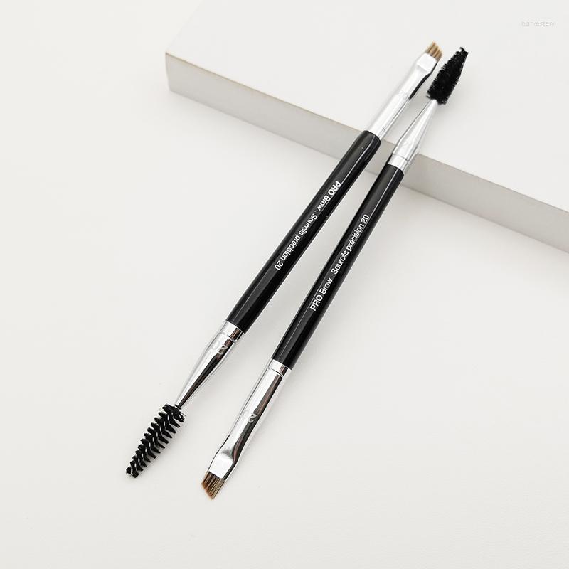 

Makeup Brushes High Quality #20 Pro Double End Angled Precision Eyebrow Brush Mascara Eyelash Cosmetic Tool