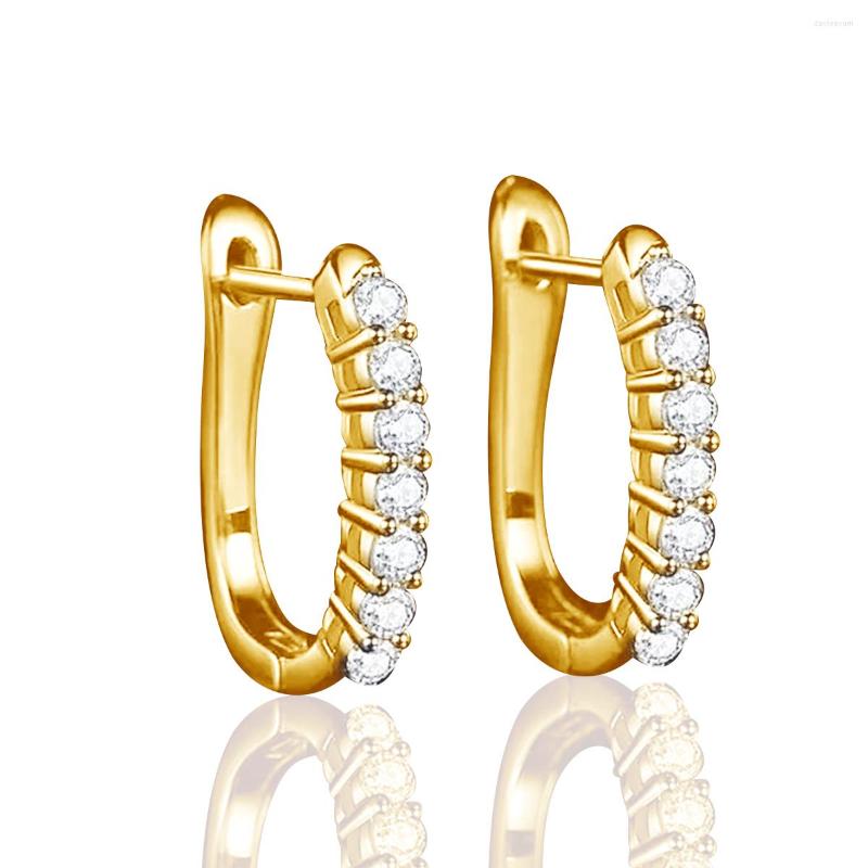 

Hoop Earrings Luxury 925 Sterling Silver Woman Hoops Moissanite Earring Anniversary Wedding Sparkling Jewelry Gift Female