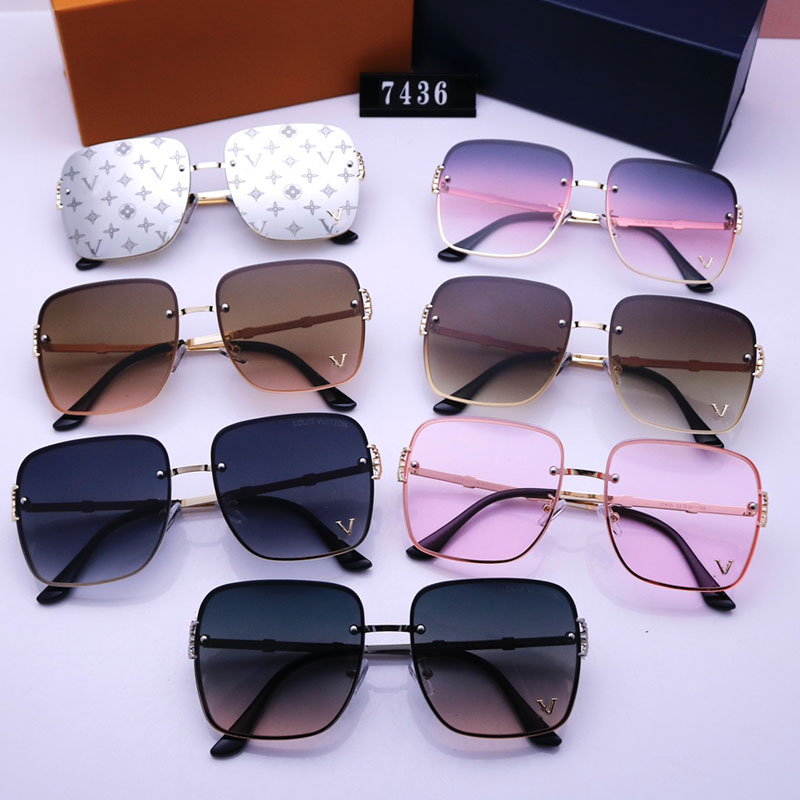 

Fashion Designer Sunglasses Classic Eyeglasses Goggle Outdoor Beach Sun Glasses For Man Woman 7 Color Optional