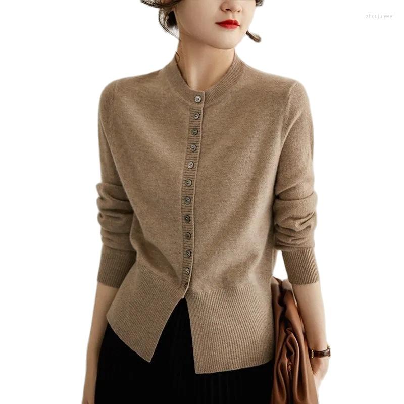 

Women' Knits Knitted Cardigan Women' Sweaters Long Sleeve 2023 Spring Autumn Short Style Waist Wind Casual Knitwear Top Woman, Black