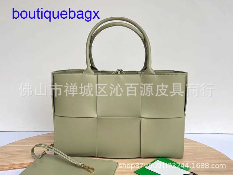 

Original edition Luxury Bottegss Venetss Arco Evening Bags online store leather tote Tote bag large woven 6 plaid shopping cave st With logo L3DL, Cave stone green