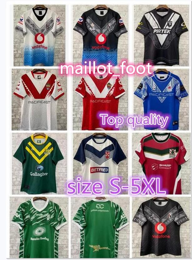 

2022 2023 Fiji ENGLAND Ireland world cup RUGBY LEAGUE JERSEYS Tonga KIWIS Samoa Australia Lebanon rugby jersey South America Tops S-5XL