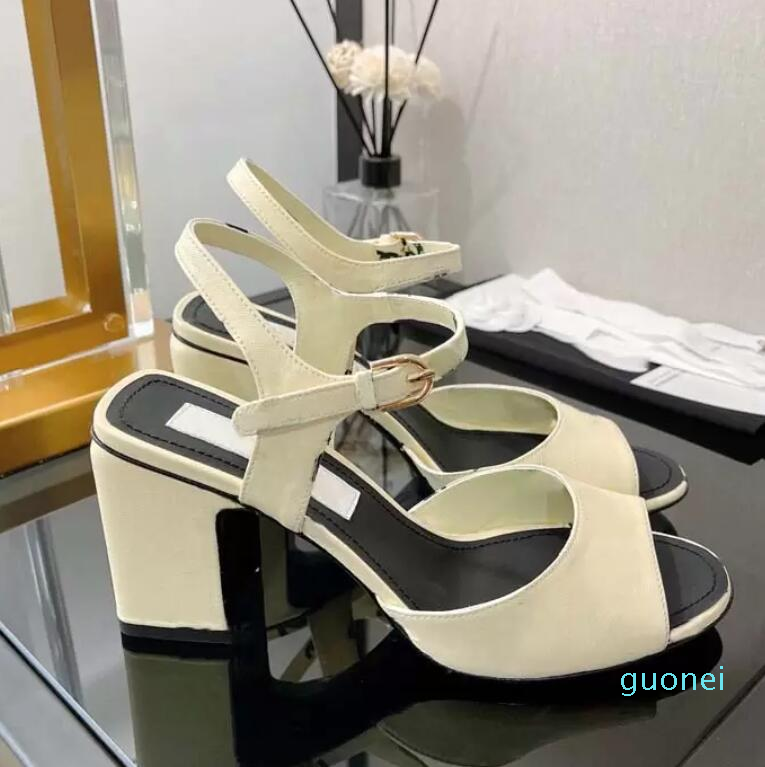 

Dress Shoes Ladies Designer High Heels Summer Thick Sole Sandals Slippers Flat Leather Hemp Rope Strap Braided Sandals, #3