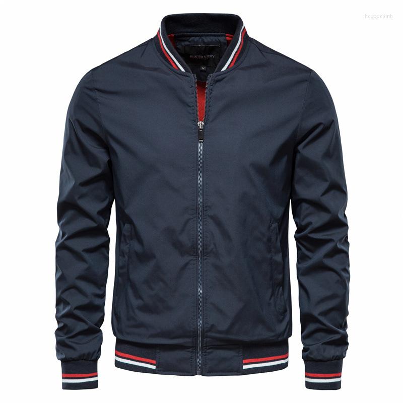 

Men's Jackets 2023 Arrival Bomber Jacket Spring Men Rib Sleeve Casual Baseball Uniform Collar Coat Male Spliced Short Outer Wear, Black