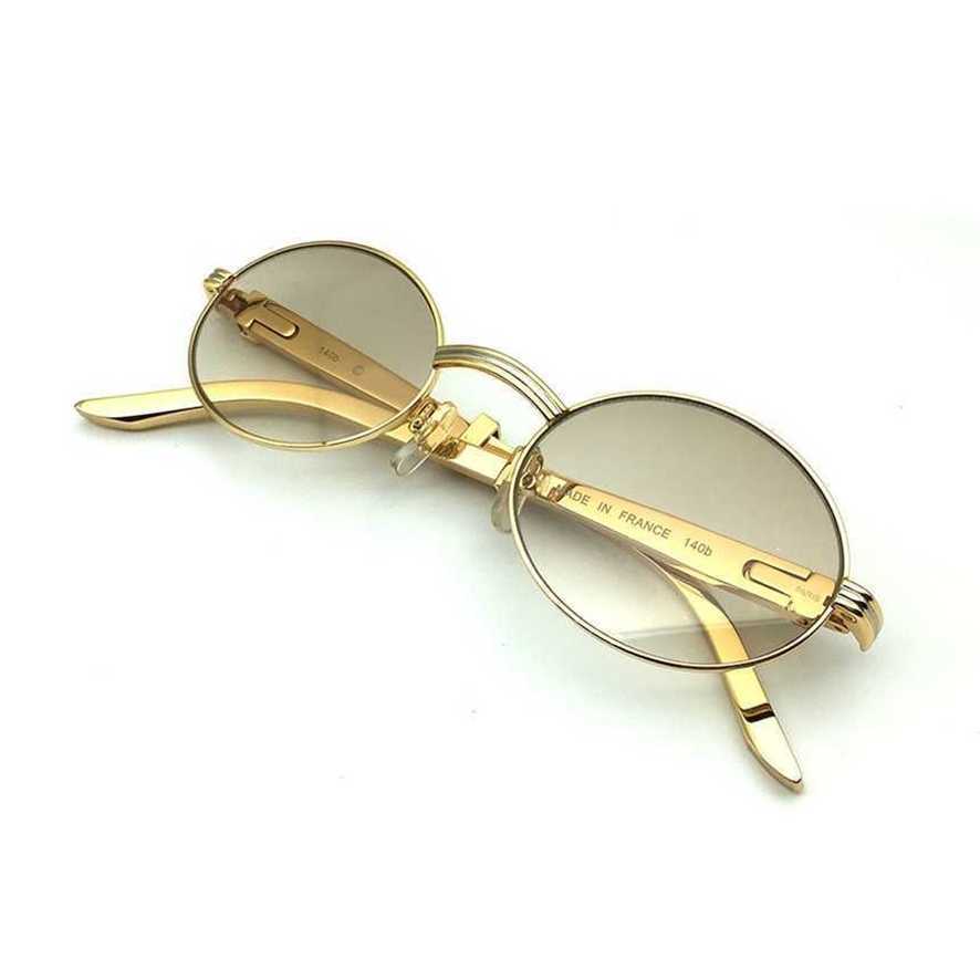 

Luxury Brand Designer Carter Glasses Men Stainless Steel Optical Frame Gold Sunglasses For Women Round Mens Sunglass