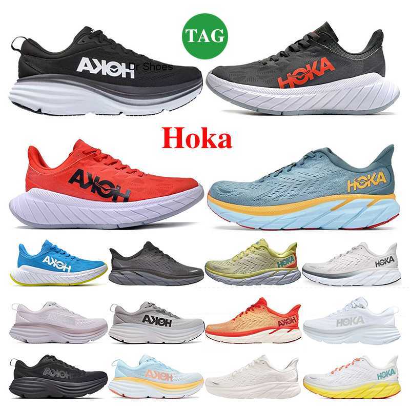 

Designer running shoes HOKA ONE Bondi Clifton 8 Carbon x 2 mens All Black blue Alloy Red White Teal Frost Twilight fog Anthracite Castlerock