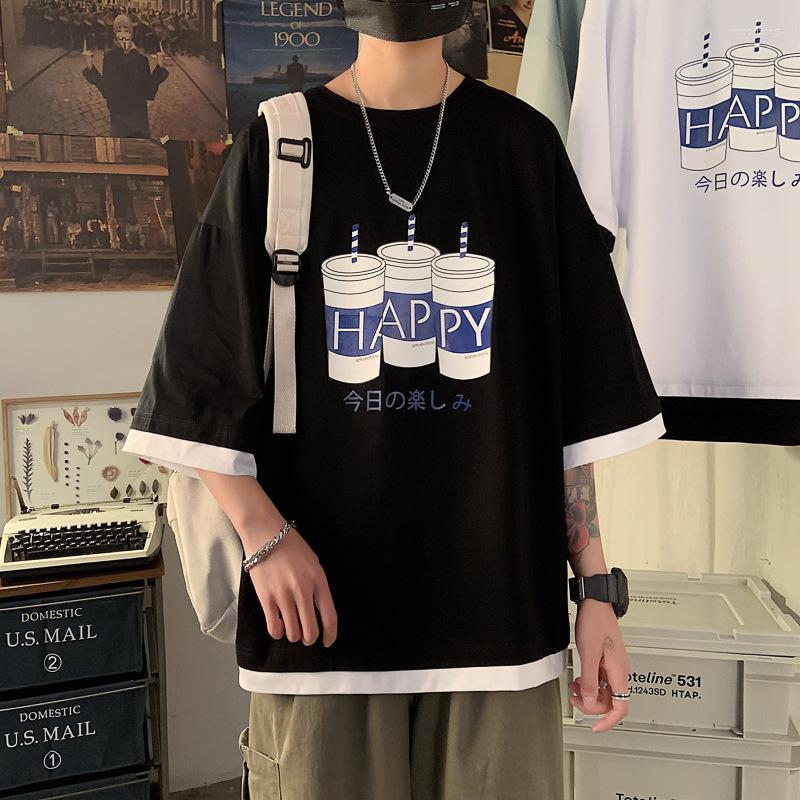 

Men's T Shirts Japanese Fashion Summer Harajuku Graphic Shirt For Men Women Tshirt Vintage Tee Tops Clothes Clothing Streetwear 2023, Black