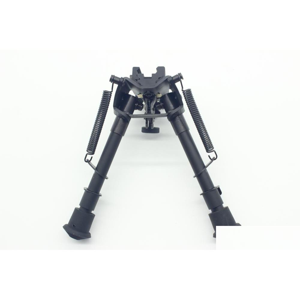 

Others Tactical Accessories 6 To 9 Compact Spring Return Sniper Hunting Rifle Bipod Add Picatinny Rail Mount Drop Delivery Gear Dh0O7, Black