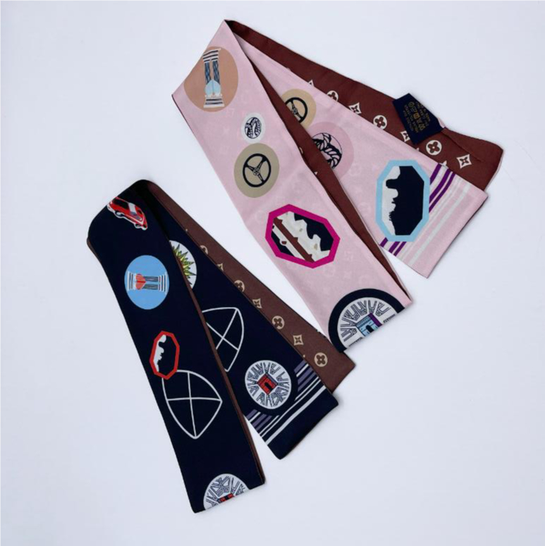 

Luxury Brand Classic Simple Letter Design Satin Luxury Square Scarf Outdoor Shawl Silk Turban Beach Wrap Fashion Scarves