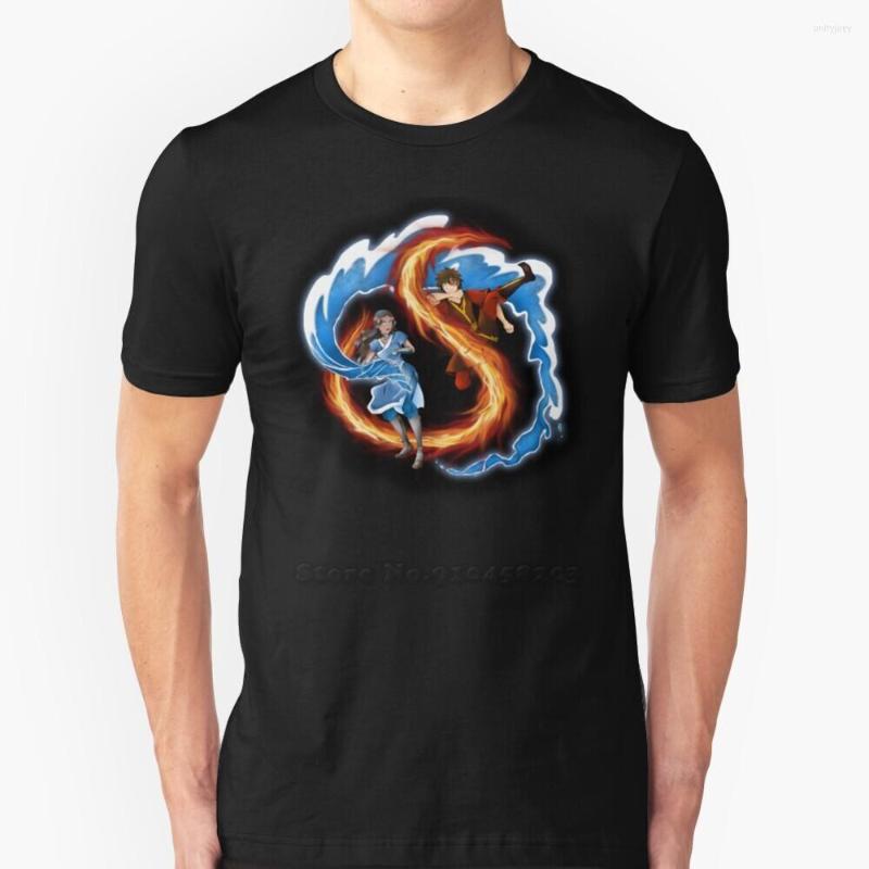 

Men' T Shirts Zutara Bending Trend T-Shirt Men Summer High Quality Cotton Tops Zuko Katara The Last Air Bender, Mtee-gray