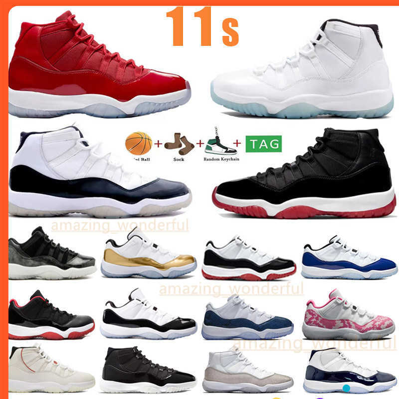 

Cool 2023 Newest Grey 11 11S Mens Basketball Shoes 25Th Anniversary Low Legend University Blue White Bred Concord Cap And Gown Men Women, Low concord bred