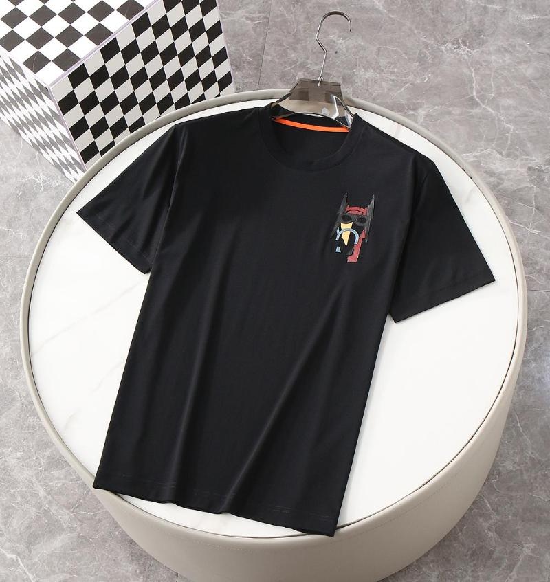 

Men's T Shirts 2023 Fashion T-shirt Short-Sleeved Lycra Cotton, Black