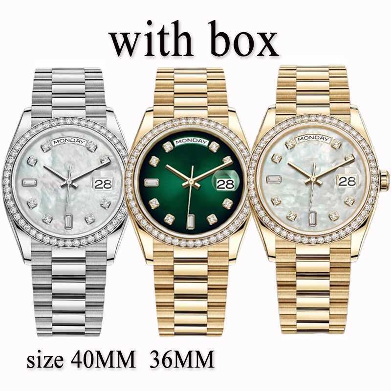 

Luxury Watch diamond watches mens womens automatic watchs moissanite designer watches size 40MM 36MM 904L Stainless Steel Bracelet Sapphire Glass zc