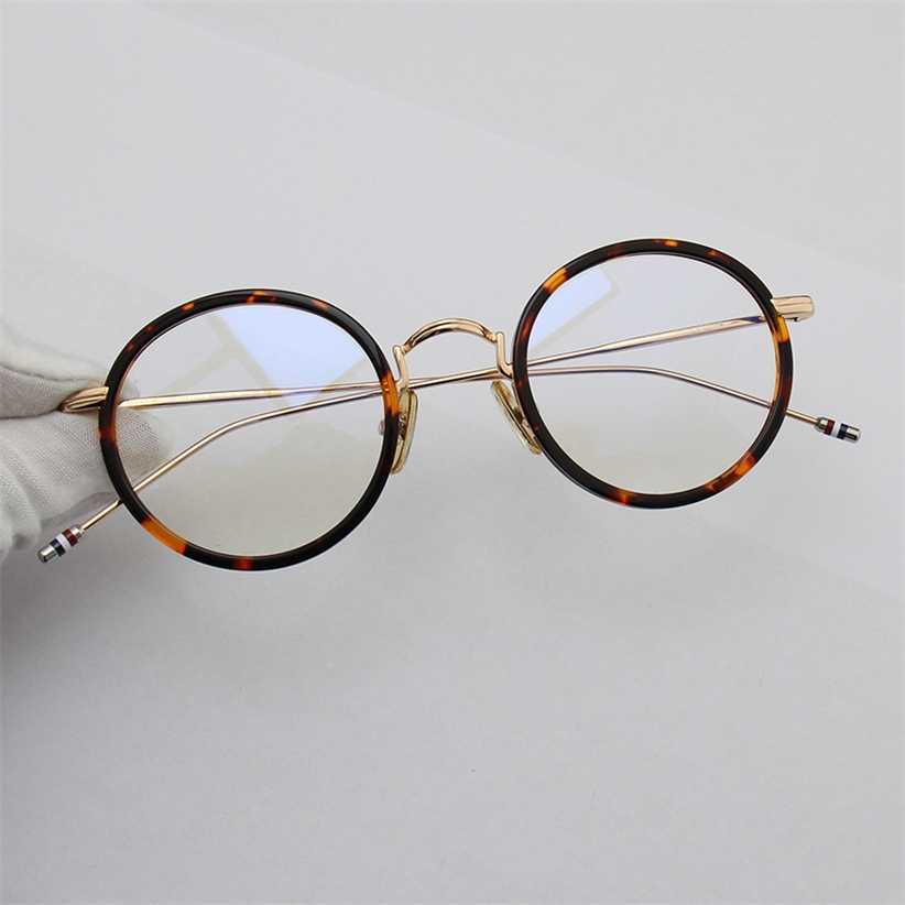 

Sunglasses 2023 new TB round glasses TB906 Men's and women's net red The same medium gold eyeglasses frame