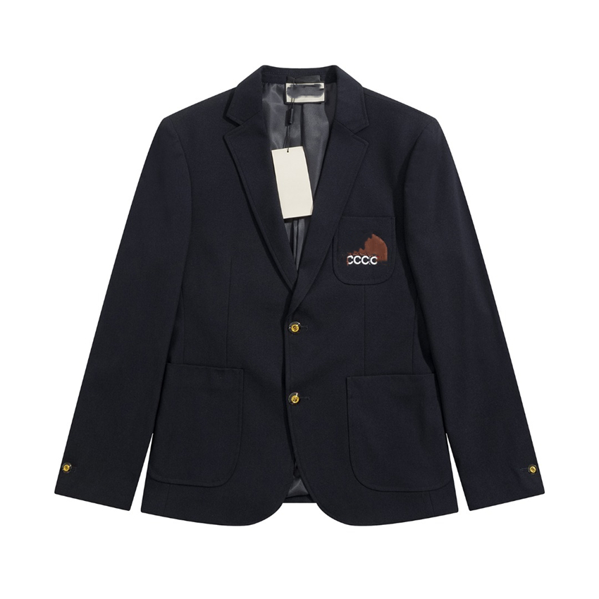 

Men's Suit 2023 GGity Fashionable Men's suit Slim Coat Business Office Wedding Elegant top Casual Travel Couple decorative alphabet logo 01-024