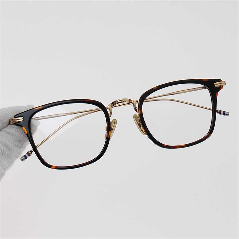 

Sunglasses 2023 new TB smoke gray square TB905 Men's and women's net red The same medium gold eyeglass frame