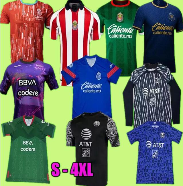 

liga mx 2022 Chivas de Guadalajara Soccer Jerseys Home Away Third Special Green Alexis Vega Luis Olivas 22 23 24 Club America HENRY D.VALDES Monterrey Football Shirts