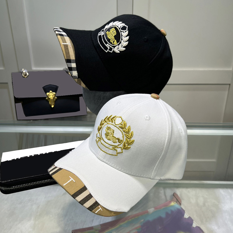 

luxury Baseball cap Designer hat casquette Letter ball Embroidery caps sports style travel running wear hat pure colour versatile caps bag packaging very nice good, Black
