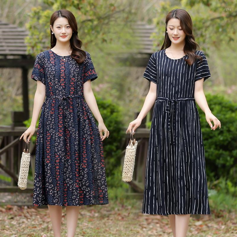 

Casual Dresses Women Summer 2023 Sexy Crew Neck Floral Print Boho Beach Dress Ruffle Short Sleeve A Line Mini, Style3