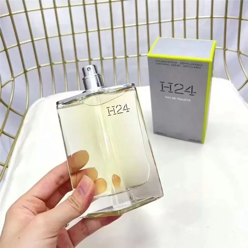 

Cologne Perfumes Fragrance for women men H24 Perfume 100ml 3.3fl.oz Eau De Toilette Long Lasting Smell EDT Man Refillable Spray Cologne Good Version Quality
