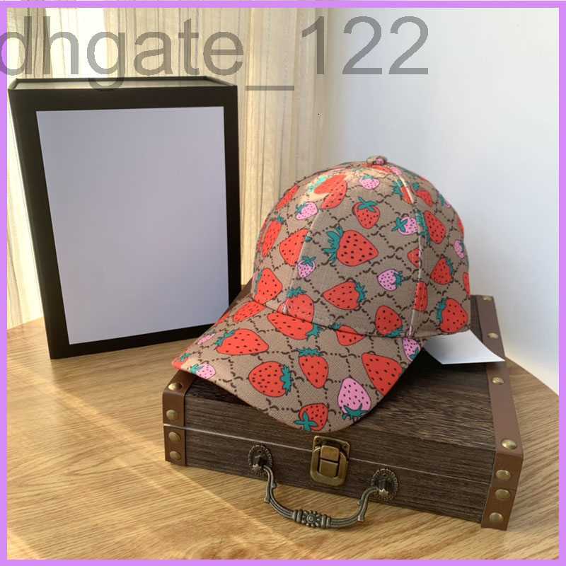 

designer Sports Baseball Cap Women Men Casual New Casquette Designer Bucket Hats s Mens Strawberry Fashion Hat Letters Classic PEH8, Brown