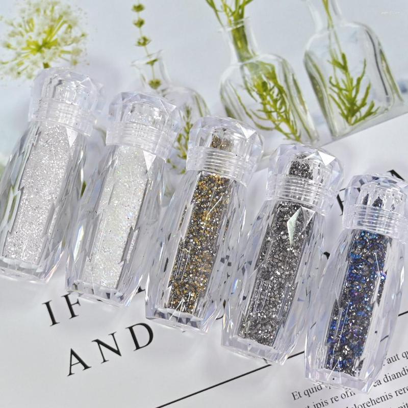 

Nail Art Decorations 1.2-1.4mm Synthetic Diamond Mini Scopperil Shap Glass Pebble Net Weight About 5.5G Bijou Rhinestones