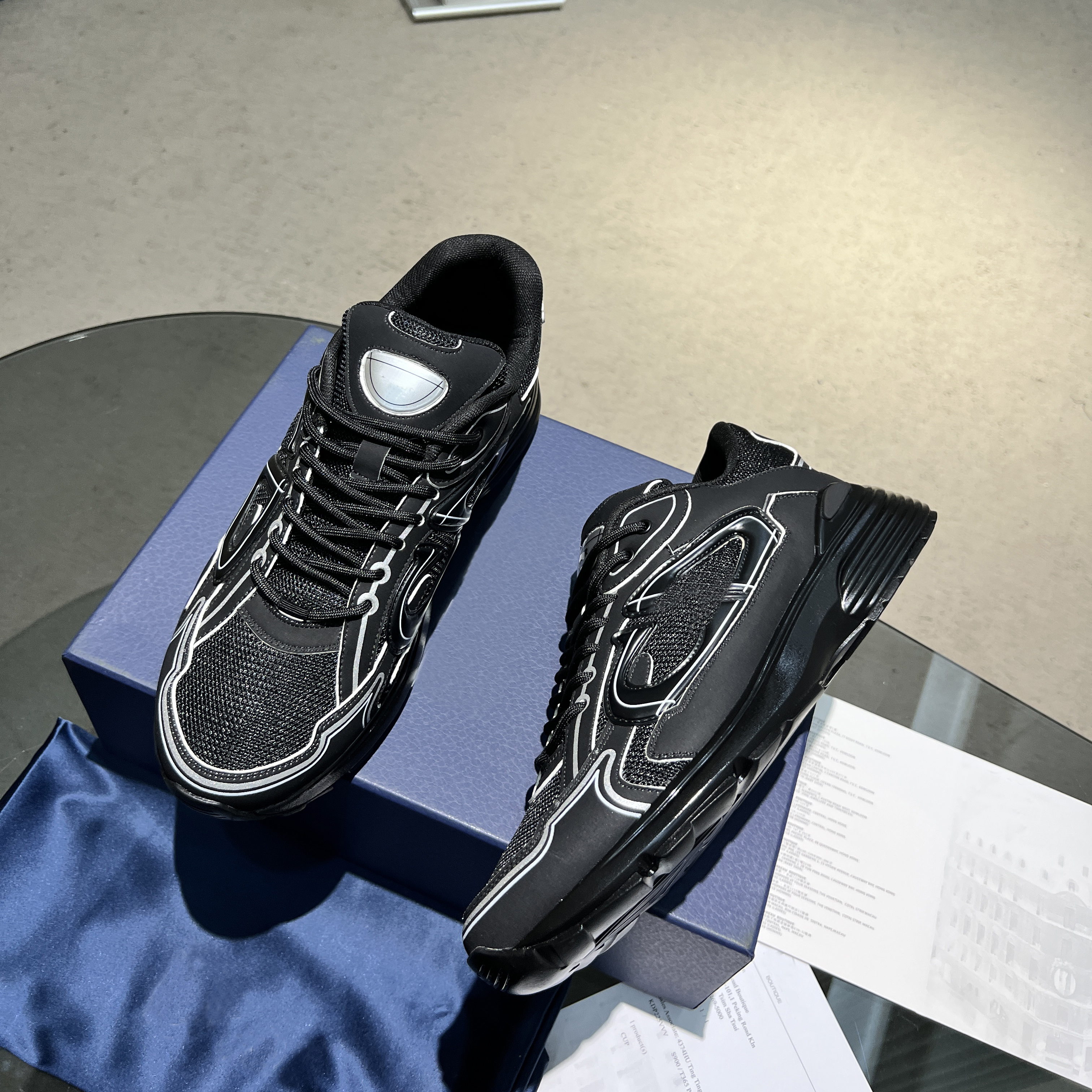 

B30 Designer Sneakers Vintage Casual Shoes Men Women Trainers Oblique Technical Leather Reflective Sneaker Suede Fabric Mesh Shoe Platform Trainer With Box