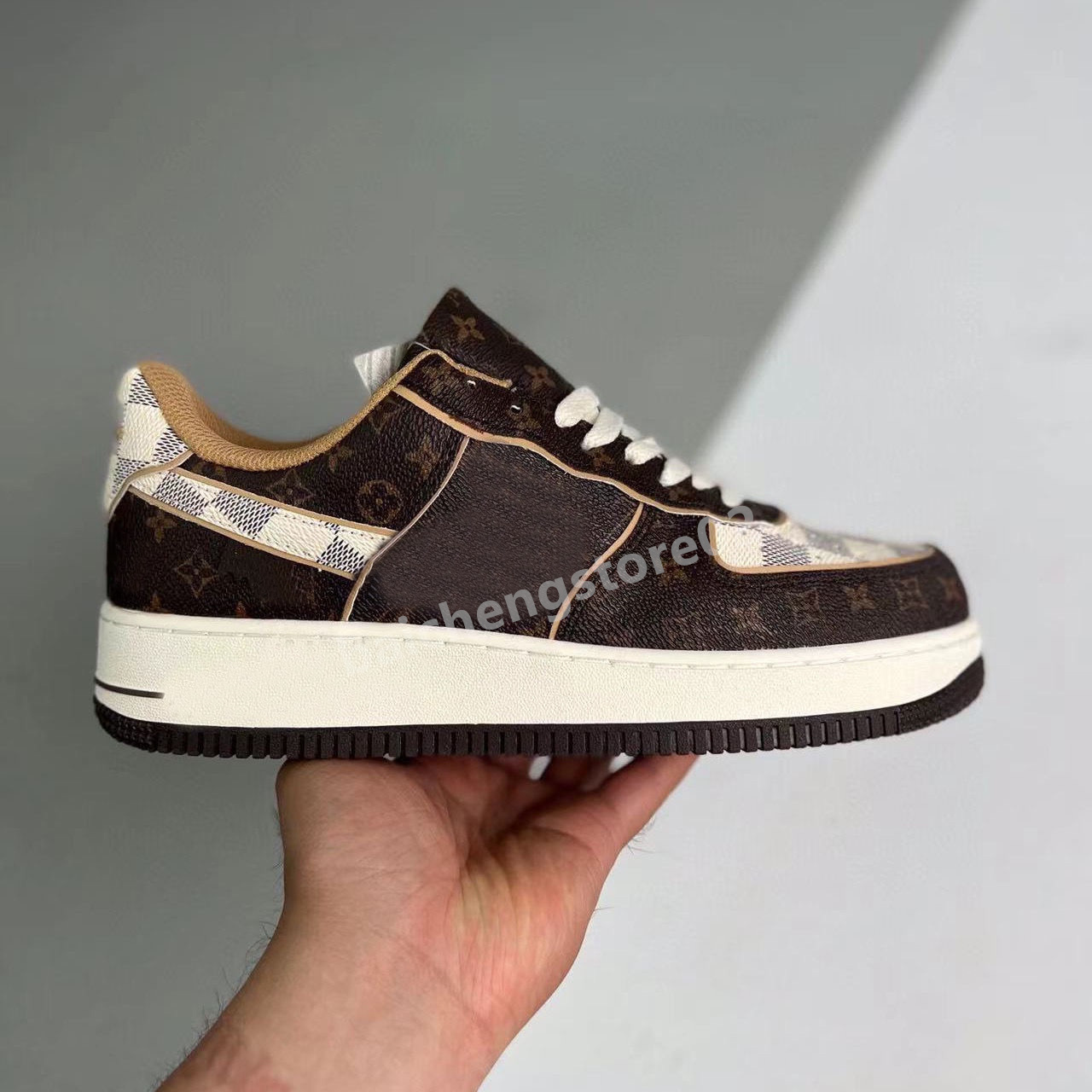 

Designer Running Shoes Low Cut 07 Triple White Platform Skate 1 LVS Tiffany x One University Blue Panda Mens Women Trainers Sneakers 36-47 B9, Color 1