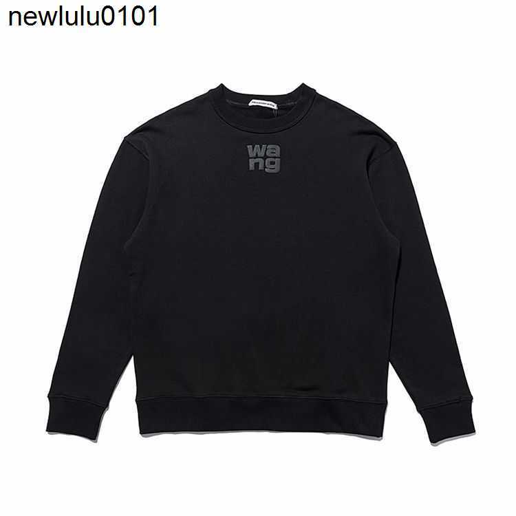 

Designer wonmen Luxury Alexander AW King Limited Letter Foaming Print Crew wang Neck Sweater Men' Women' Loose Casual Couple Top