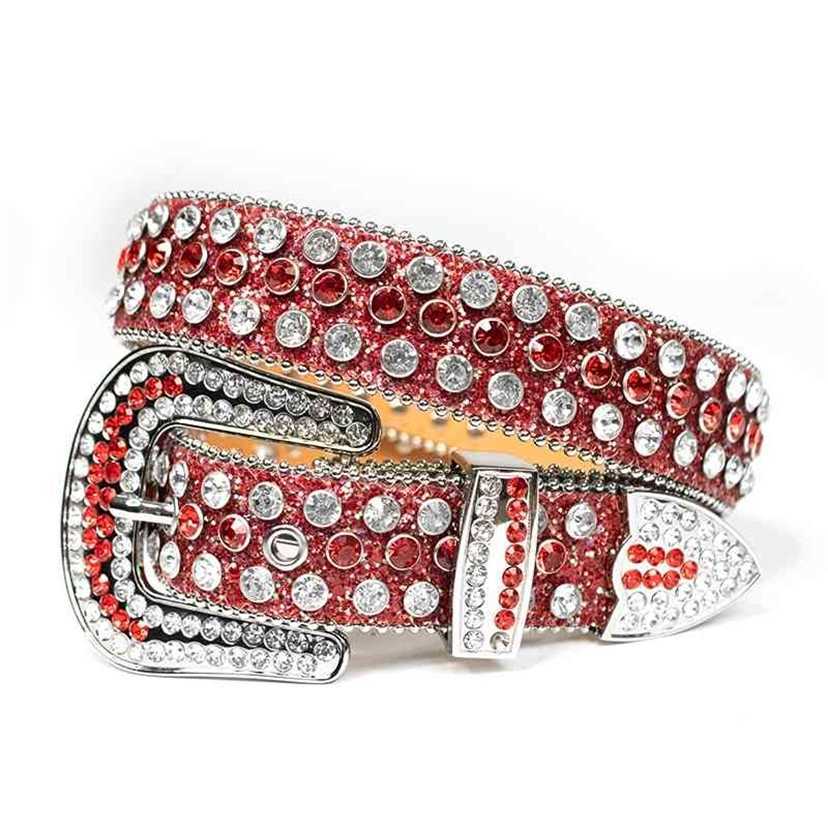 

Designer belts 2023 Trending Hot Vintage Luxury Strap Men Women Rhinestones Belt Western Cowgirl Cowboy Bling Crystal Buckle Studded Belts factory outlet