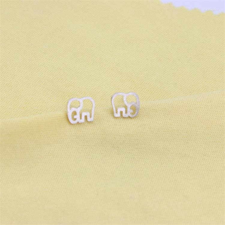 

Stud Earrings ZFSILVER Fashion 925 Sterling Silver Korean Lovely Simple Elephant For Women Charm Jewelry Accessories Party Gifts