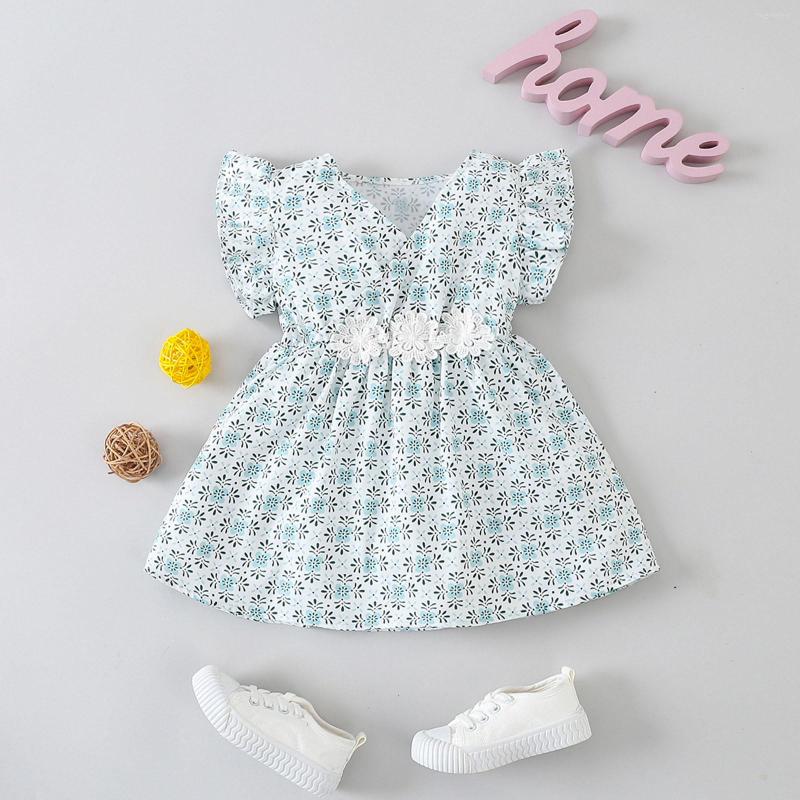 

Girl Dresses Born Infant Baby Girls Floral Spring Summer Sleeveless Princess Dress Clothes Tulle Lace Toddler Long 5t, Green