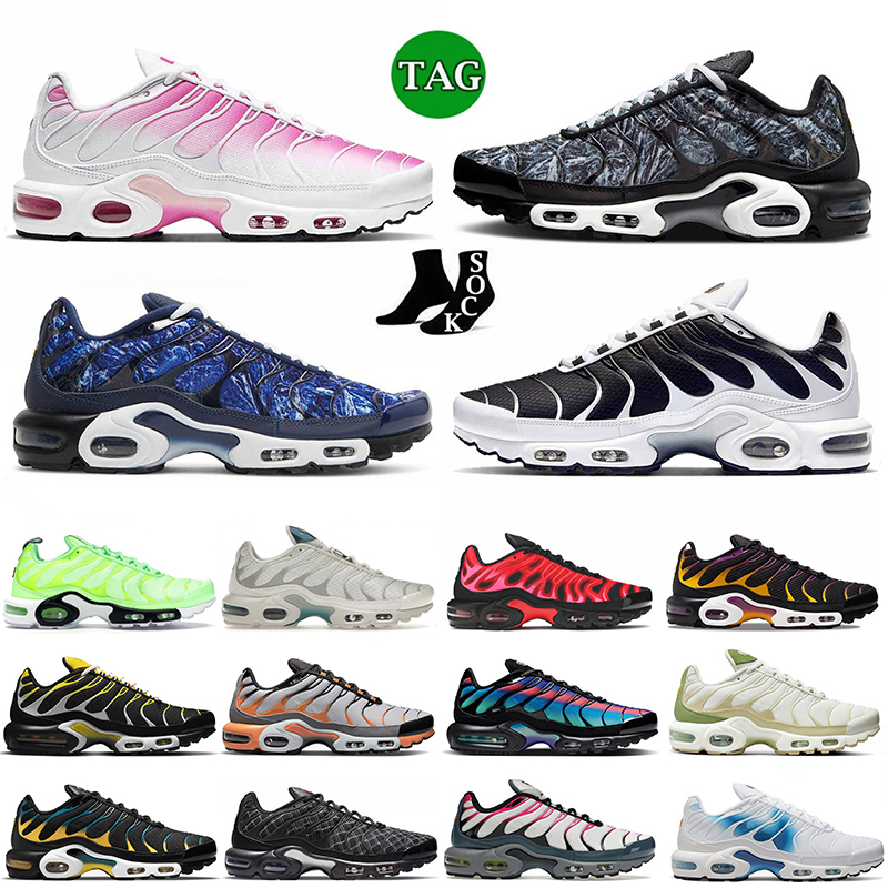 

fashion mens women tns terrascape runner shoes designer tn plus mx triple black white hyper blue unity jade atlanta worldwide athletic tnplus sneakers size 12, D21 terrascape 40-46 white