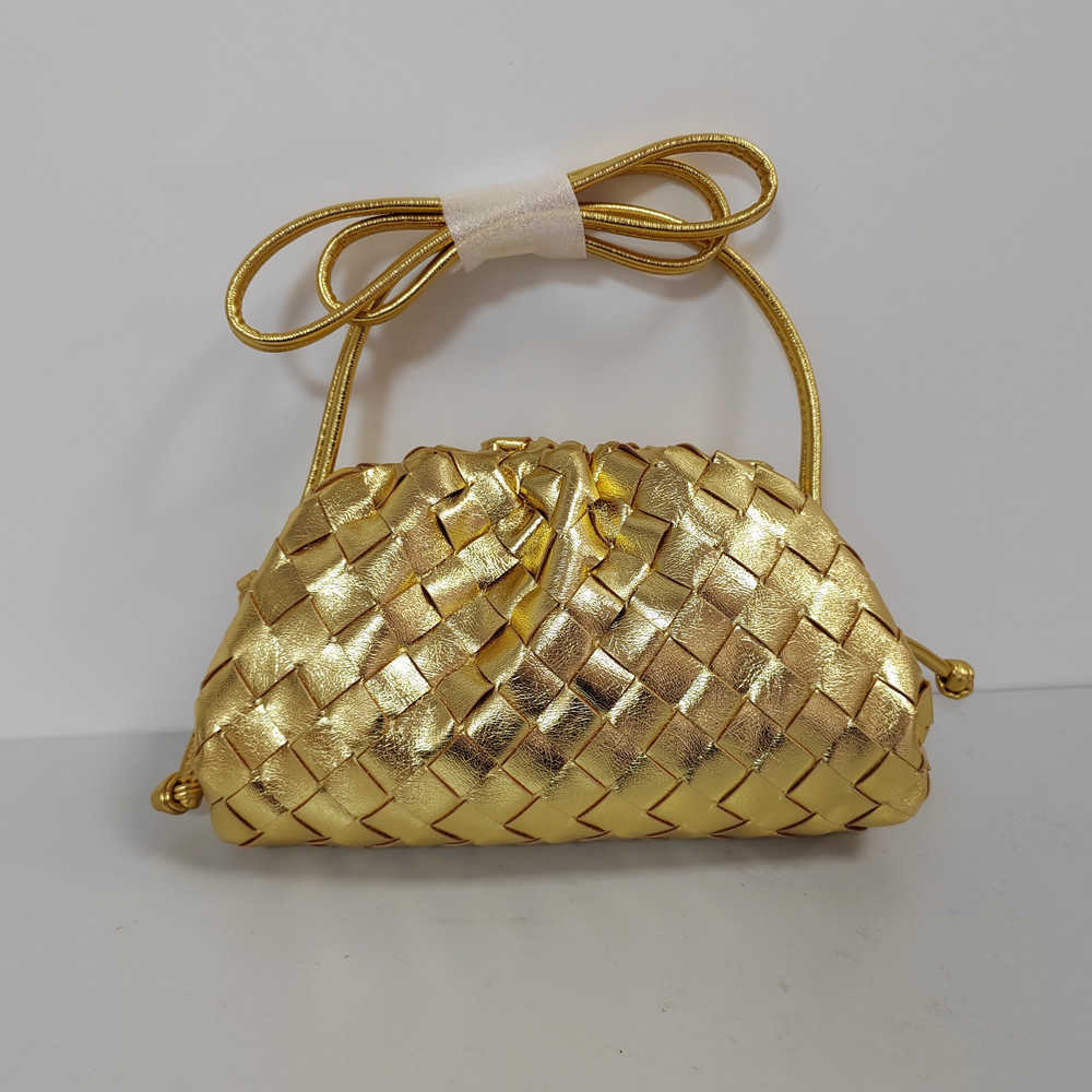 

Small design gold silver cross woven bag large capacity messenger bag women's bag 230313, Silver5