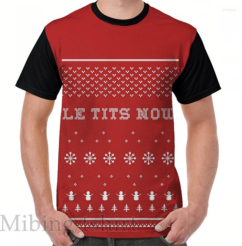 

Men' T Shirts Funny Print Men Shirt Women Tops Tee Le Tits Now Let It Snow Graphic T-Shirt O-neck Short Sleeve Casual Tshirts