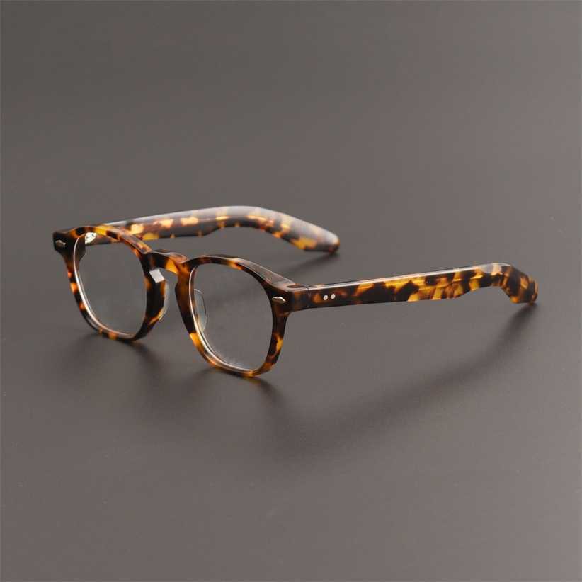 

Sunglasses 2023 new Japanese designer handmade plate male personality fashion large frame plain face magic weapon female myopia can be matched